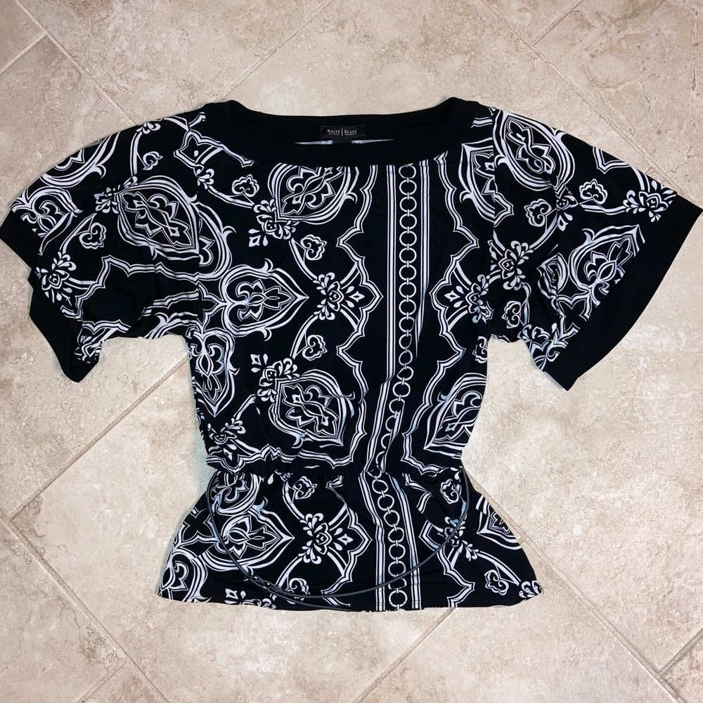 White Hour Black Market Blouse